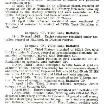 Page from The 777 Tank Battalion