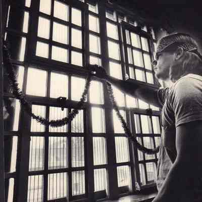 Photograph, Corrections, Wisconsin State Prison, Christmas Decorating