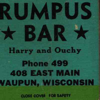 Matchbook, Rumpus Bar