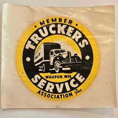 Sticker, Member Truckers Service Association 4"