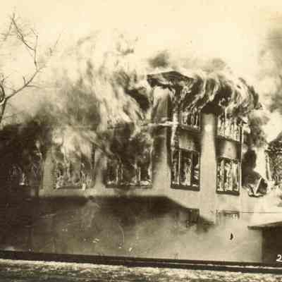 Postcard, Shaler, C.A. Shaler Co. Fire.