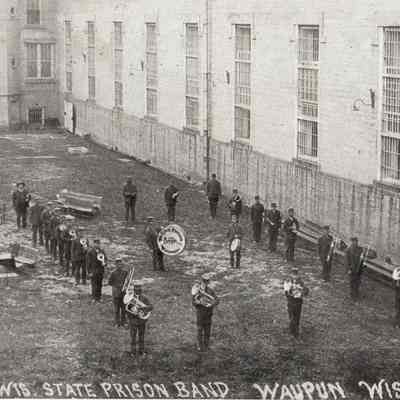 Postcard, Corrections, Wisconsin State Prison, State Prison Band