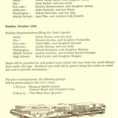 First side of insert - agenda