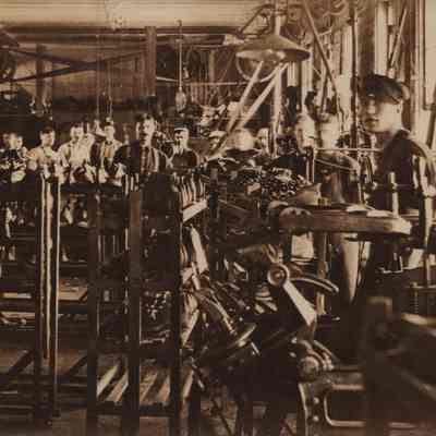 Postcard, Shoe Factory