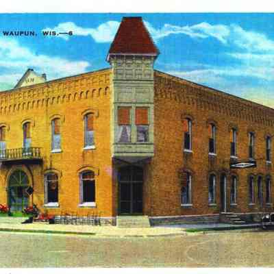 Postcard, Hotel, Hotel Waupun, Wis-4
