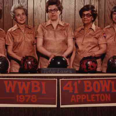 Photograph, Bowling, 1978, Tulip Lanes, WWBI Appleton