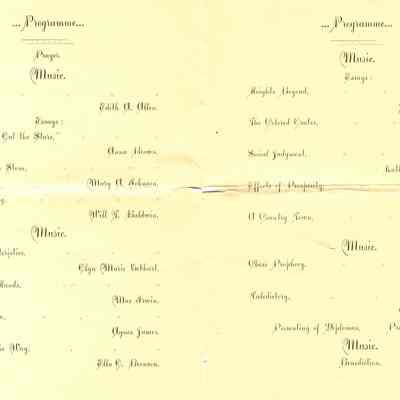 12th Annual Commencement of SW High School, 1895