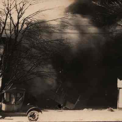 Postcard, Shaler Fire