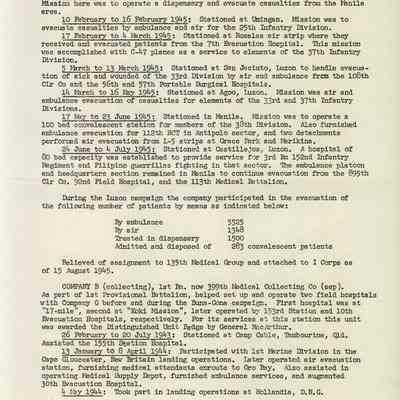 History of the 135th.