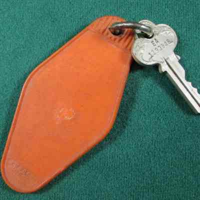 Back view of key and fob