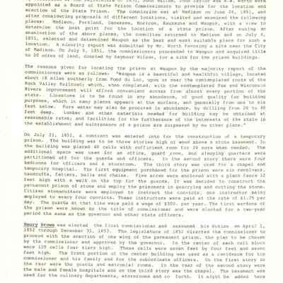 Page 1 History of WI State Prison