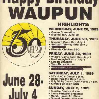 Poster, Sesquicentennial, 150th Anniversary