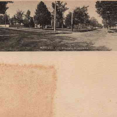 Postcard, Houses, Madison and Brown, E. B. Patton
