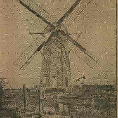Photograph, A Relic of the Past Near Waupun, Windmill