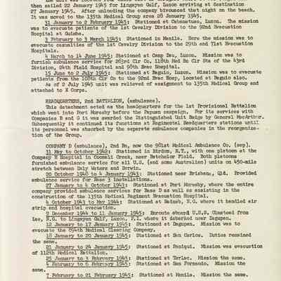 History of the 135th.