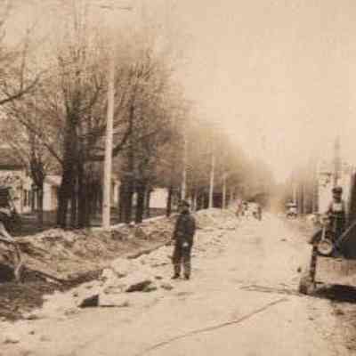 Postcard, Utilities, Sewer Construction
