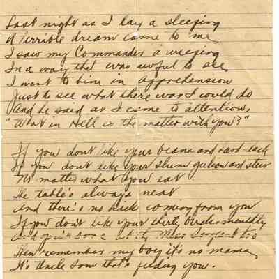 Poems from WWI soldier