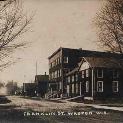 Postcard, Jackson Street, Factories, J. S. Morris Carriage Company