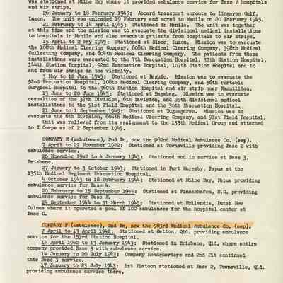 History of the 135th.