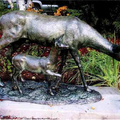 Fawn and Bambi Statue