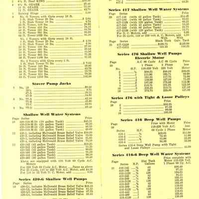 Price List for Breyers Bros., Whiting Co. items 1938.