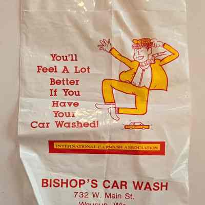 Bag, Plastic, Bishop's Car Wash