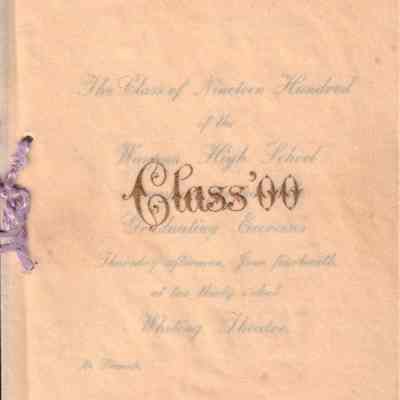 Waupun High School Claas of (1900)