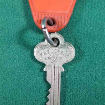 Front of key with mfg. co.