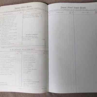 District Clerk's Report and Annual School Census pages