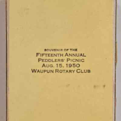 Deck of Playing Cards, Waupun Rotary Club