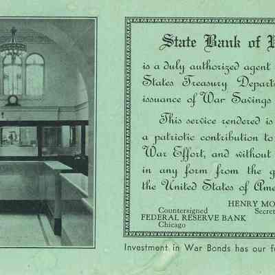 Advertising Blotter, State Bank of Waupun