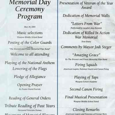Waujpuns Veterans Memorial Wall