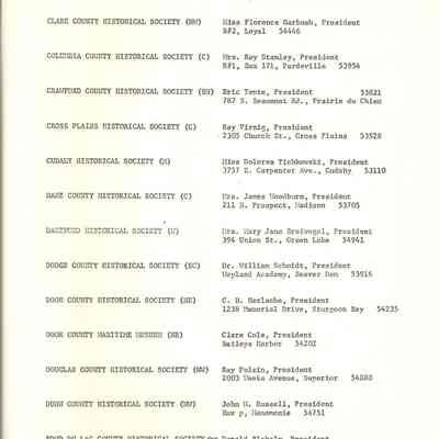 Wisconsin Council Roster List        P.10