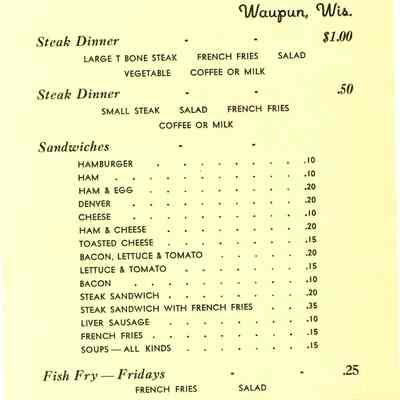 Menu - Jockey's Greystone Tavern