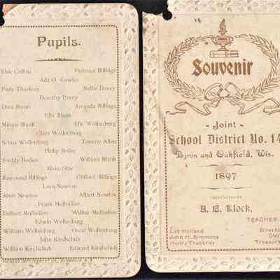 (1897) School District No.14 Byron & Oakfield,Wis