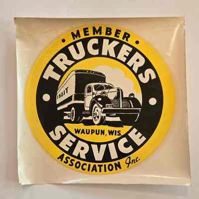 Sticker, Member Truckers Service Association 8"