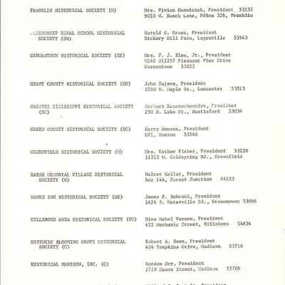 Wisconsin Council Roster List     P. 11