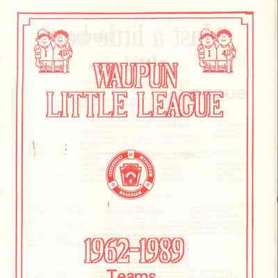 Program, 1989 Little League
