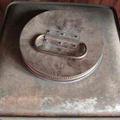Empty Metal Malted Milk Can