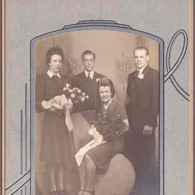 Photo, Unidentified Wedding Party 1946