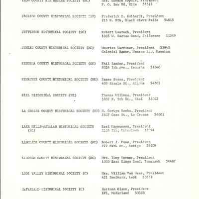 Wisconsin Council Roster List         P. 12