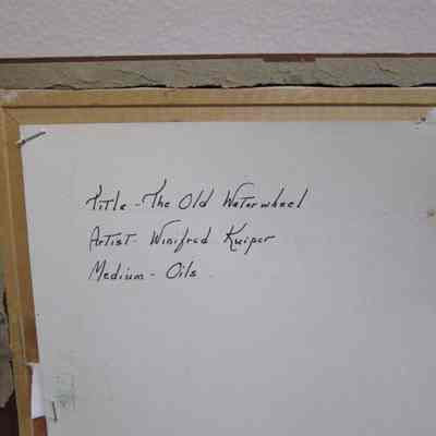 The Old Waterwheel: Origformat: Other