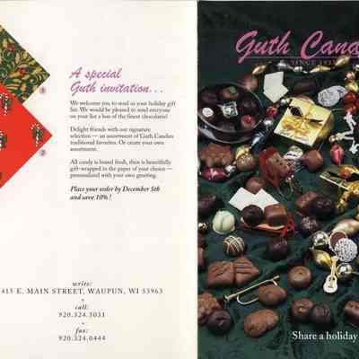 Guth Candies menu