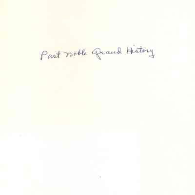 Document - Past Noble Grand History