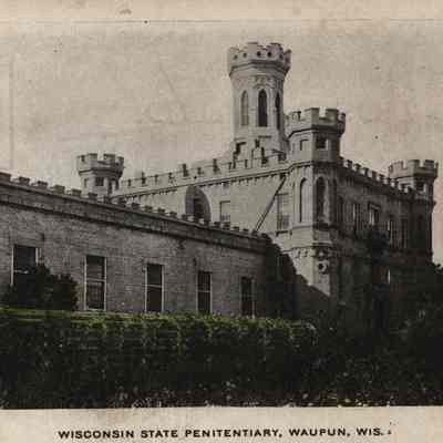 Postcard, Corrections, Wisconsin State Prison, Penitentiary