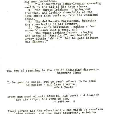 Page from book of History of Waupun Area Schools
