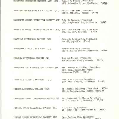 Wisconsin Council Roster List      P. 13