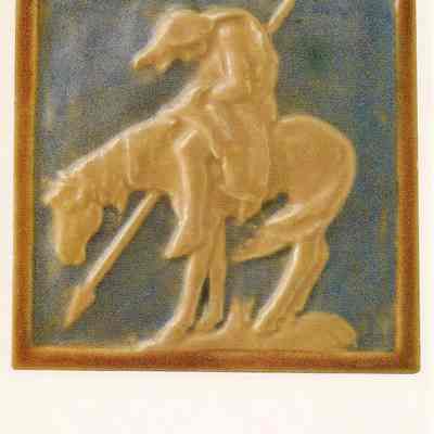Postcard, End of the Trail, Art Tile