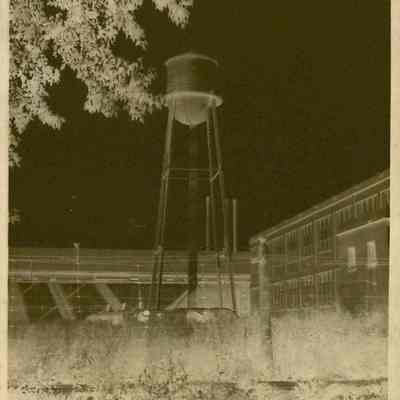 Negative for the picture of the watertower.