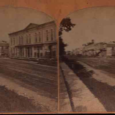 Cabinet Card, Main Street, Odd Fellows Building, Dahl Photographer
